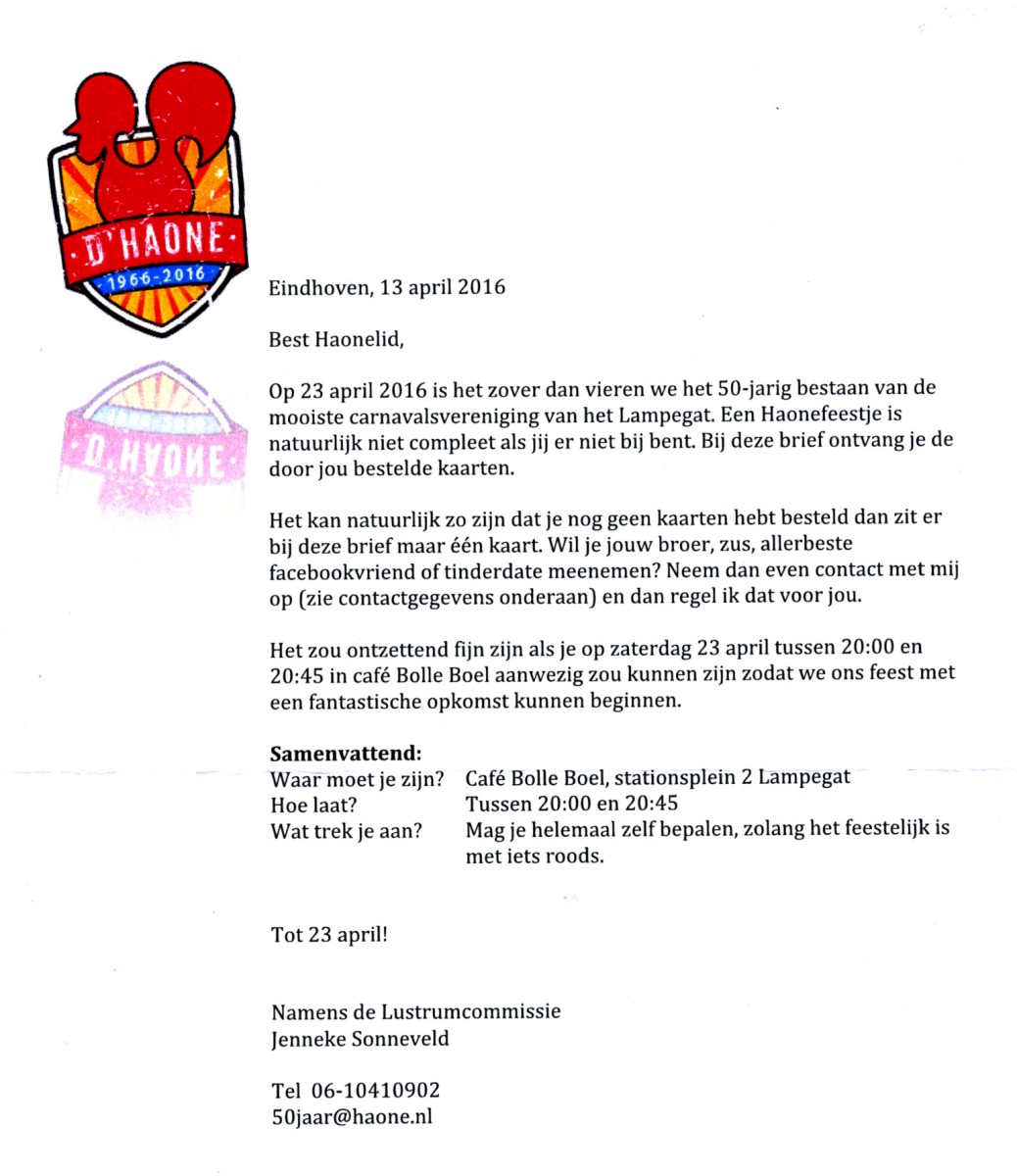 2016 04 23 Uitnodigingsbrief 50 Jaar Haone
