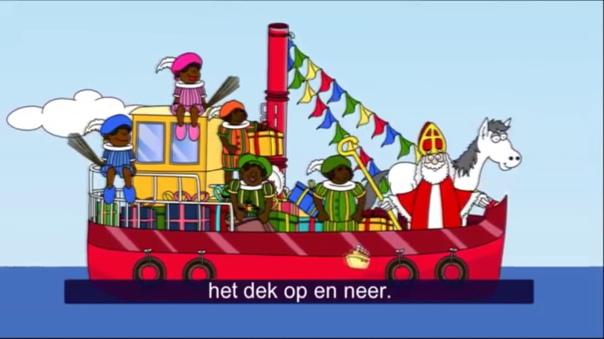 Stoomboot SInt paard wimpels