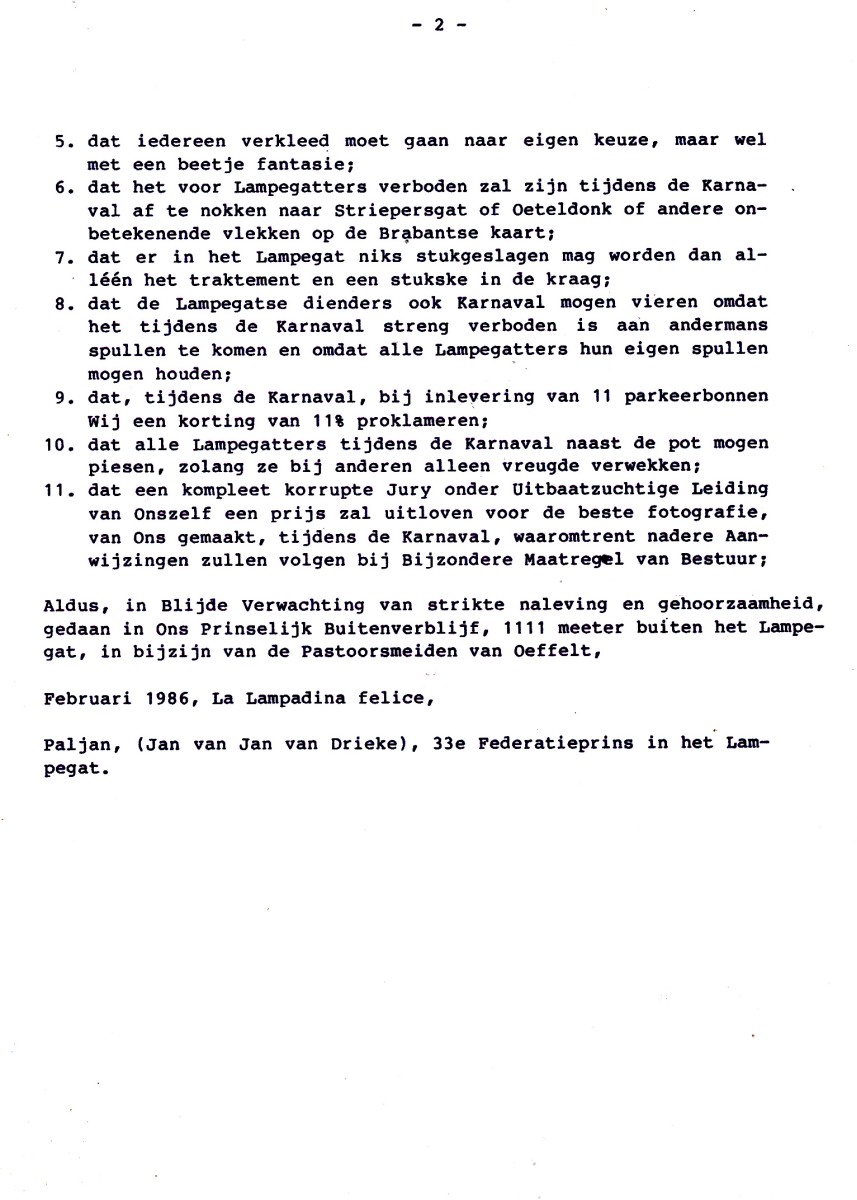 Proklamatie Paljan blad 2